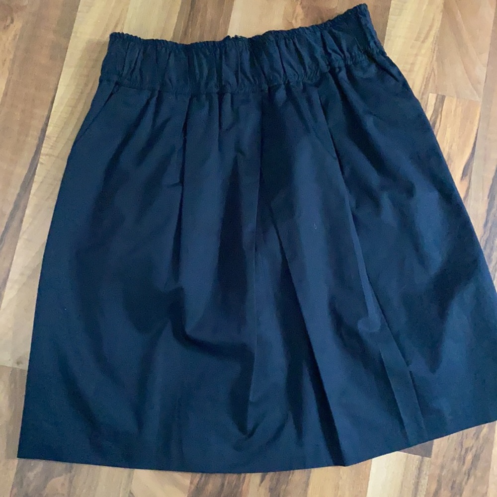 BANANA REPUBLIC black elastic wide waist skirt XS